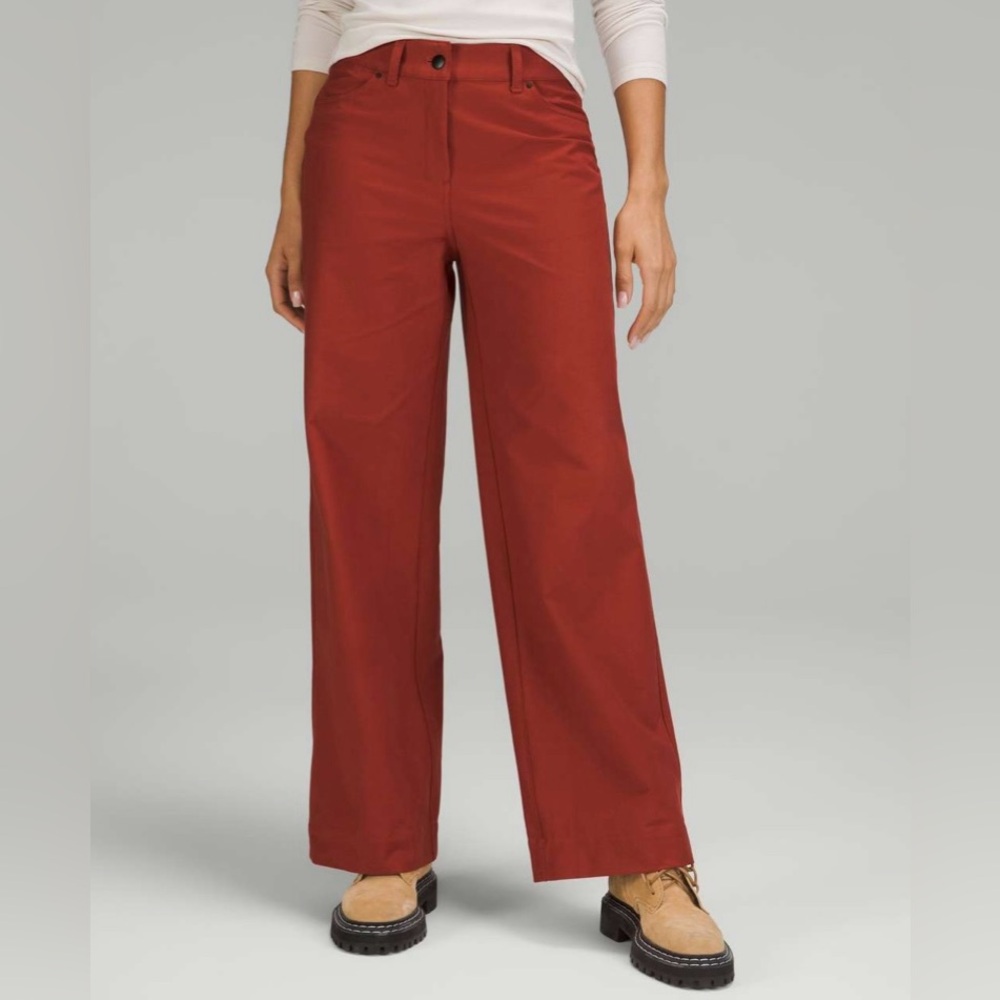 lululemon athletica Red Wide Leg Pants